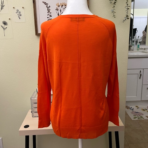 Zara Orange Long Sleeve Sweater - Picture 3 of 5